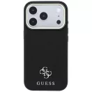 Guess Saffiano Small 4G & Classic Logo Apple iPhone 18 Pro Max / iPhone 17 Pro Max tok, MagSafe, fekete-arany
