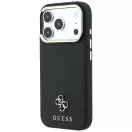 Guess Saffiano Small 4G & Classic Logo Apple iPhone 18 Pro Max / iPhone 17 Pro Max tok, MagSafe, fekete-arany