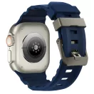 Tech-Protect Motion Apple Watch 44/45/46/49mm gumis szilikon szíj, kék