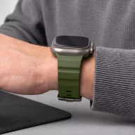   Tech-Protect Motion Apple Watch 44/45/46/49mm gumis szilikon szíj, zöld
