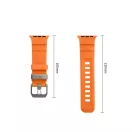 Tech-Protect Motion Apple Watch 44/45/46/49mm gumis szilikon szíj, narancs