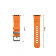   Tech-Protect Motion Apple Watch 44/45/46/49mm gumis szilikon szíj, narancs