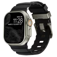   Tech-Protect Motion Apple Watch 44/45/46/49mm gumis szilikon szíj, fekete