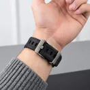 Tech-Protect Motion Apple Watch 44/45/46/49mm gumis szilikon szíj, fekete