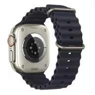   Tech-Protect Iconband Pro Apple Watch 44/45/46/49mm gumis szilikon szíj, szürke