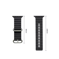   Tech-Protect Iconband Pro Apple Watch 44/45/46/49mm gumis szilikon szíj, szürke