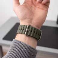   Tech-Protect Iconband Pro Apple Watch 44/45/46/49mm gumis szilikon szíj, zöld