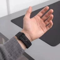   Tech-Protect Silicone Line Apple Watch 44/45/46/49mm gumis szilikon szíj, fekete