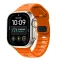 Tech-Protect Silicone Line Apple Watch 44/45/46/49mm gumis szilikon szíj, narancs