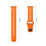   Tech-Protect Silicone Line Apple Watch 44/45/46/49mm gumis szilikon szíj, narancs