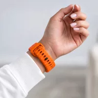   Tech-Protect Silicone Line Apple Watch 44/45/46/49mm gumis szilikon szíj, narancs