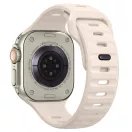 Tech-Protect Silicone Line Apple Watch 44/45/46/49mm gumis szilikon szíj, bézs