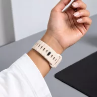   Tech-Protect Silicone Line Apple Watch 44/45/46/49mm gumis szilikon szíj, bézs