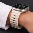 Tech-Protect Silicone Line Apple Watch 44/45/46/49mm gumis szilikon szíj, bézs