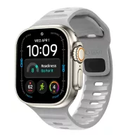   Tech-Protect Silicone Line Apple Watch 44/45/46/49mm gumis szilikon szíj, szürke
