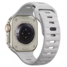 Tech-Protect Silicone Line Apple Watch 44/45/46/49mm gumis szilikon szíj, szürke