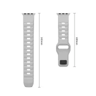   Tech-Protect Silicone Line Apple Watch 44/45/46/49mm gumis szilikon szíj, szürke