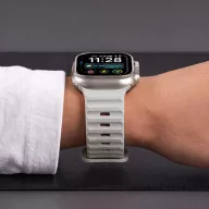   Tech-Protect Silicone Line Apple Watch 44/45/46/49mm gumis szilikon szíj, szürke