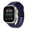 Tech-Protect Silicone Line Apple Watch 44/45/46/49mm gumis szilikon szíj, kék