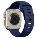 Tech-Protect Silicone Line Apple Watch 44/45/46/49mm gumis szilikon szíj, kék