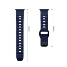 Tech-Protect Silicone Line Apple Watch 44/45/46/49mm gumis szilikon szíj, kék