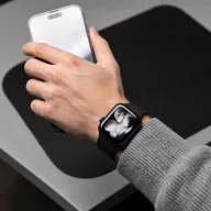   Tech-Protect Silicone Apple Watch 8 / 9 / 10 / 11 / 12 / SE / Ultra (44/45/46/49mm) szíj, szilikon, fekete