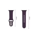 Tech-Protect Silicone Apple Watch 8 / 9 / 10 / 11 / 12 / SE / Ultra (44/45/46/49mm) szíj, szilikon, lila