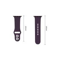   Tech-Protect Silicone Apple Watch 8 / 9 / 10 / 11 / 12 / SE / Ultra (44/45/46/49mm) szíj, szilikon, lila