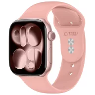   Tech-Protect Silicone Apple Watch 8 / 9 / 10 / 11 / 12 / SE / Ultra (44/45/46/49mm) szíj, szilikon, rózsaszín