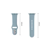   Tech-Protect Silicone Apple Watch 8 / 9 / 10 / 11 / 12 / SE / Ultra (44/45/46/49mm) szíj, szilikon, kék