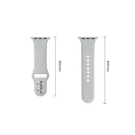   Tech-Protect Silicone Apple Watch 8 / 9 / 10 / 11 / 12 / SE / Ultra (44/45/46/49mm) szíj, szilikon, szürke