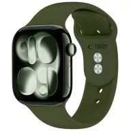   Tech-Protect Silicone Apple Watch 8 / 9 / 10 / 11 / 12 / SE / Ultra (44/45/46/49mm) szíj, szilikon, zöld