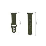   Tech-Protect Silicone Apple Watch 8 / 9 / 10 / 11 / 12 / SE / Ultra (44/45/46/49mm) szíj, szilikon, zöld