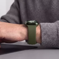   Tech-Protect Silicone Apple Watch 8 / 9 / 10 / 11 / 12 / SE / Ultra (44/45/46/49mm) szíj, szilikon, zöld