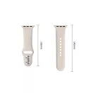 Tech-Protect Silicone Apple Watch 8 / 9 / 10 / 11 / 12 / SE / Ultra (44/45/46/49mm) szíj, szilikon, törtfehér