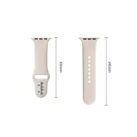   Tech-Protect Silicone Apple Watch 8 / 9 / 10 / 11 / 12 / SE / Ultra (44/45/46/49mm) szíj, szilikon, törtfehér
