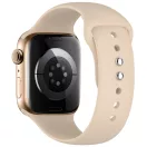 Tech-Protect Silicone Apple Watch 8 / 9 / 10 / 11 / 12 / SE / Ultra (44/45/46/49mm) szíj, szilikon, bézs