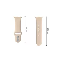   Tech-Protect Silicone Apple Watch 8 / 9 / 10 / 11 / 12 / SE / Ultra (44/45/46/49mm) szíj, szilikon, bézs