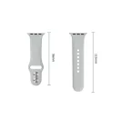 Tech-Protect Silicone Apple Watch 8 / 9 / 10 / 11 / 12 / SE (40/41/42mm) szíj, szilikon, szürke