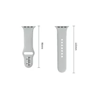   Tech-Protect Silicone Apple Watch 8 / 9 / 10 / 11 / 12 / SE (40/41/42mm) szíj, szilikon, szürke