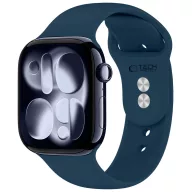   Tech-Protect Silicone Apple Watch 8 / 9 / 10 / 11 / 12 / SE (40/41/42mm) szíj, szilikon, sötétkék