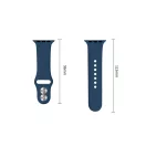 Tech-Protect Silicone Apple Watch 8 / 9 / 10 / 11 / 12 / SE (40/41/42mm) szíj, szilikon, sötétkék