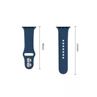   Tech-Protect Silicone Apple Watch 8 / 9 / 10 / 11 / 12 / SE (40/41/42mm) szíj, szilikon, sötétkék