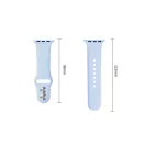 Tech-Protect Silicone Apple Watch 8 / 9 / 10 / 11 / 12 / SE (40/41/42mm) szíj, szilikon, világoskék