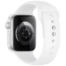 Tech-Protect Silicone Apple Watch 8 / 9 / 10 / 11 / 12 / SE (40/41/42mm) szíj, szilikon, fehér
