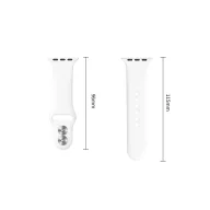   Tech-Protect Silicone Apple Watch 8 / 9 / 10 / 11 / 12 / SE (40/41/42mm) szíj, szilikon, fehér