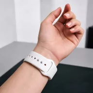   Tech-Protect Silicone Apple Watch 8 / 9 / 10 / 11 / 12 / SE (40/41/42mm) szíj, szilikon, fehér