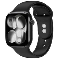   Tech-Protect Silicone Apple Watch 8 / 9 / 10 / 11 / 12 / SE (40/41/42mm) szíj, szilikon, fekete