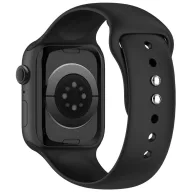   Tech-Protect Silicone Apple Watch 8 / 9 / 10 / 11 / 12 / SE (40/41/42mm) szíj, szilikon, fekete
