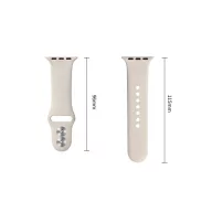   Tech-Protect Silicone Apple Watch 8 / 9 / 10 / 11 / 12 / SE (40/41/42mm) szíj, szilikon, törtfehér